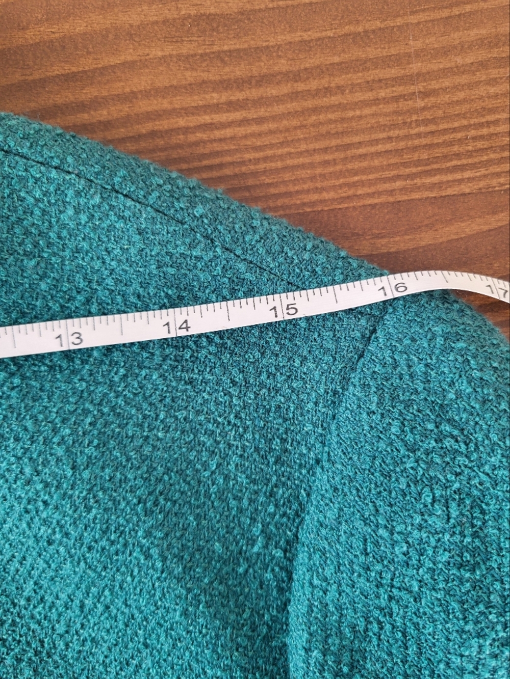 Anne Klein Teal Textured Peplum Jacket - Picture 11 of 15